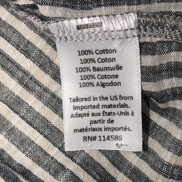 Sam & Lavi size small blue striped boho top - Picture 7 of 7